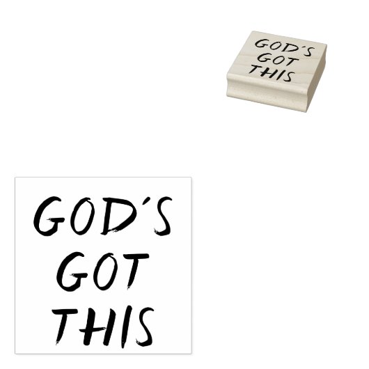 Tampons Encreurs Dieu a ce timbre en caoutchouc en bois (Tamponné)