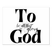 Tampons Encreurs Dieu soit toute la gloire tournesol | Timbre d'art (Impression)