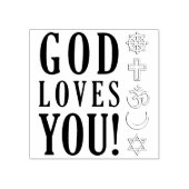 Tampons Encreurs Dieu vous aime et les symboles religieux (Impression)