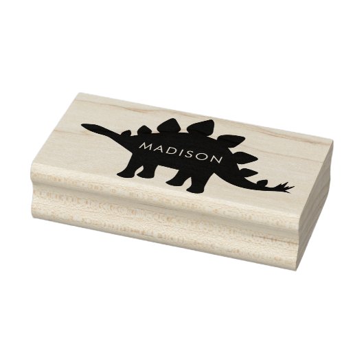 Tampons Encreurs Dinosaur Stegosaurus Cute Dino Nom de l'enfant (Tampon)
