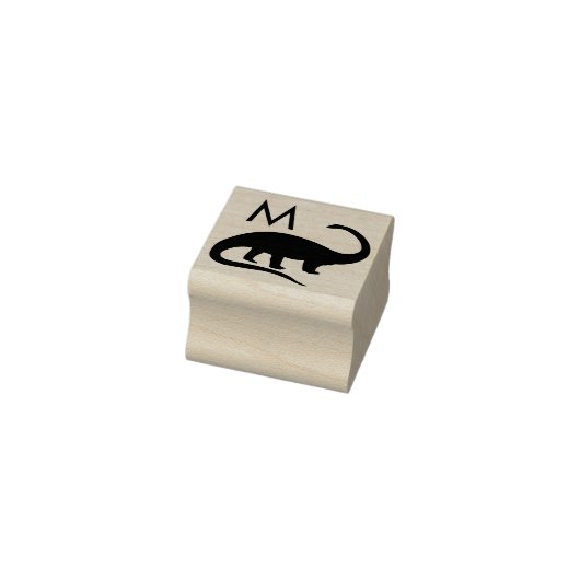 Tampons Encreurs Dinosaure Brontosaurus Cute Monogramme initial de  (Tampon)