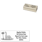 Tampons Encreurs Dinosaure de brontosaurus vert doux (Tamponné)