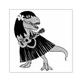 Tampons Encreurs Dinosaure hawaïen Ukulele (Impression)