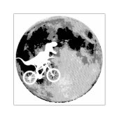 Tampons Encreurs Dinosaure sur un vélo dans le ciel avec T-shirt de (Impression)