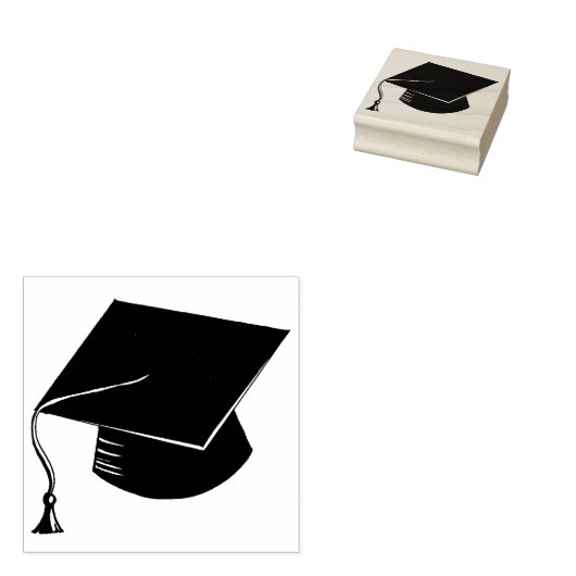 Tampons Encreurs Diplôme de casquette et de tassel (Tamponné)