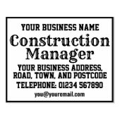 Tampons Encreurs Directeur de construction avec nom, adresse, etc (Impression)