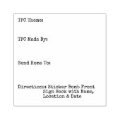Tampons Encreurs Directions TPC Stamp (Impression)