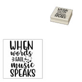 Tampons Encreurs Discours de musique (Tamponné)