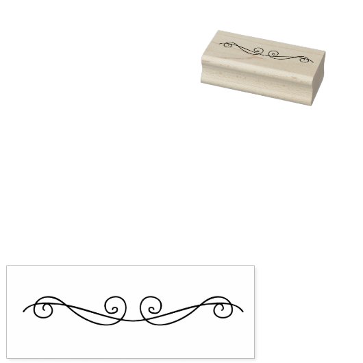 Tampons Encreurs Diviseur de texte en bois Timbre d'art en bois (Tamponné)