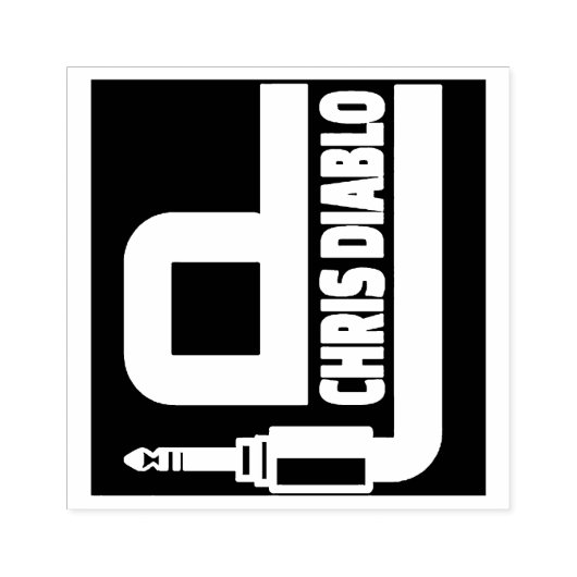 TAMPONS ENCREURS DJ CHRIS DIABLO RUBBER STAMP (Impression)