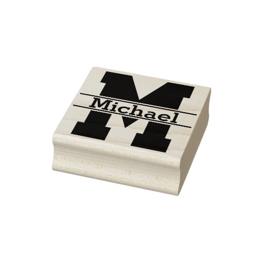 Tampons Encreurs do-it-yourself - Monogramme simple / Nom Timbre en (Tampon)