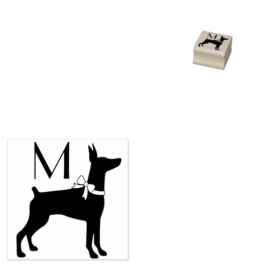 Tampons Encreurs Dobermann Pinscher Chien Chien Puppy Dobie (Tamponné)