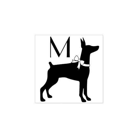 Tampons Encreurs Dobermann Pinscher Chien Chien Puppy Dobie (Impression)