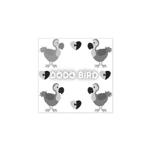 Tampons Encreurs Dodo oiseau amour! timbre (Impression)