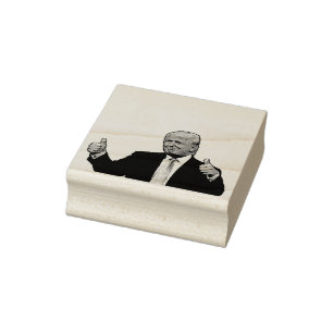 TAMPONS ENCREURS DONALD TRUMP S'ÉTEND SUR LE POIDS EN CAOUTCHOUC