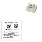 Tampons Encreurs Donation Collection conseil pot ajouter votre q r  (Tamponné)