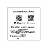 Tampons Encreurs Donation Collection conseil pot ajouter votre q r  (Impression)