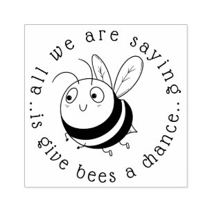 Tampons Encreurs Donnez aux abeilles une chance de timbre en caoutc
