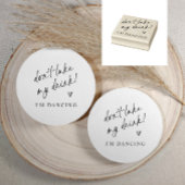 Tampons Encreurs Don't Take My Drink Wedding Coaster