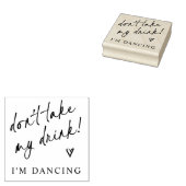 Tampons Encreurs Don't Take My Drink Wedding Coaster (Tamponné)