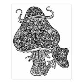 Tampons Encreurs Doodle de champignons magiques dessinés à la main (Impression)