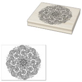 Tampons Encreurs Doodle de conception ronde (Tamponné)