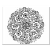 Tampons Encreurs Doodle de conception ronde (Impression)