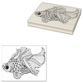 Tampons Encreurs Doodle de poisson (Tamponné)