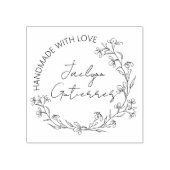 Tampons Encreurs Doodle Floral fait main avec amour (Impression)