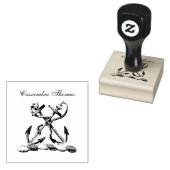 Tampons Encreurs Double Ancre Heraldique Crest Emblem Faux Gold (Tamponné)