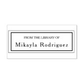 Tampons Encreurs Double Cadre De La Bibliothèque D'Ex Libris (Impression)