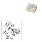 Tampons Encreurs dragon à souffle de feu avec casquette (Tamponné)