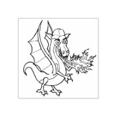 Tampons Encreurs dragon à souffle de feu avec casquette (Impression)