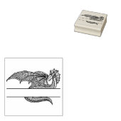 Tampons Encreurs Dragon Avec Espace Pour Nom (Tamponné)