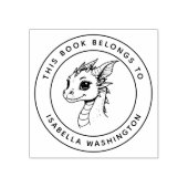 Tampons Encreurs Dragon Bébé Personnalisé Ce Livre Appartient Au No (Impression)