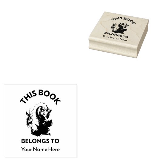 Tampons Encreurs Dragon Cette propriété appartient aux Boîtes (Tamponné)