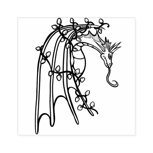 Tampons Encreurs Dragon de Noël (Impression)