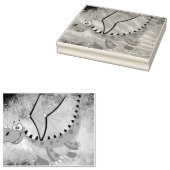 Tampons Encreurs Dragon sur une texture orange (Tamponné)