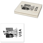 Tampons Encreurs Drapeau américain Airedale Terrier Dog - mignonne (Tamponné)