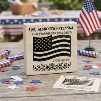 Tampons Encreurs Drapeau Semiquincentennial des États-Unis 250 Ans