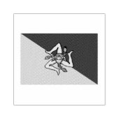 Tampons Encreurs Drapeau Sicile Timbre en caoutchouc (Impression)