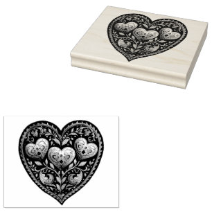 Tampons Encreurs Dreamy Love : Gouache Valentine Hearts