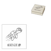 Tampons Encreurs Drôle Cartoon Jetpack Turtle Motivational (Tamponné)