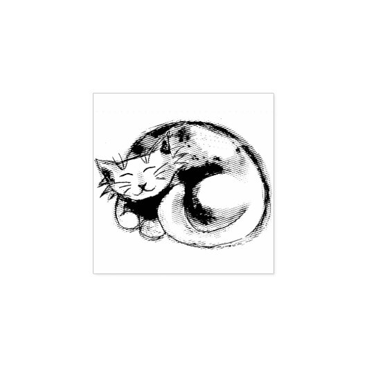 Tampons Encreurs Drôle mignon couchage Chat animal papeterie person (Impression)