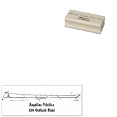 Tampons Encreurs Drôle pélicans rameurs dessin animé (Tamponné)