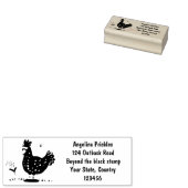 Tampons Encreurs Drôle poulet rustique whimsical dessin animé (Tamponné)