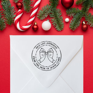 Tampons Encreurs Du Bureau du Père Noël Nice Liste Approuvée