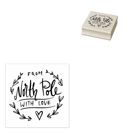 Tampons Encreurs Du pôle Nord avec amour (Tamponné)
