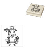 Tampons Encreurs EAE Monogram EA Monogramme Ecran en caoutchouc (Tamponné)