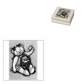 Tampons Encreurs EASTER EGG TEDDDY BEAR RUBBER STAMP *Personnalisé (Tamponné)